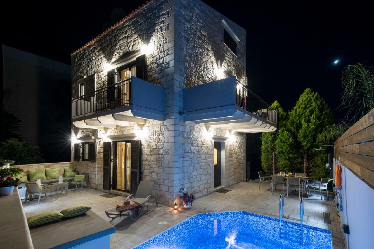 Villa Sirocos Stalos Bagian luar foto